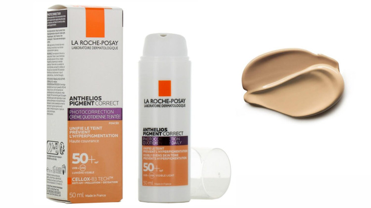 کرم ضد آفتاب رنگی لاروش پوزای آنتلیوس پیگمنت کارکت La Roche Posay اورجینال