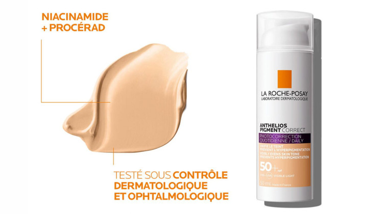 کرم ضد آفتاب رنگی لاروش پوزای آنتلیوس پیگمنت کارکت La Roche Posay اورجینال