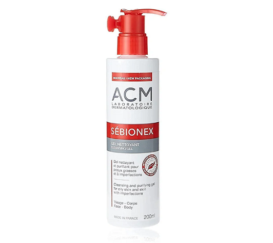 ژل شوینده پوست چرب سبیونکس ای سی ام ACM حجم 200ml