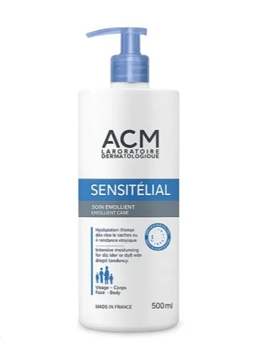 لوسیون التیامبخش پوست خشک و آتوپیک ای سی ام مدل سنسیتلیال ACM Sensitelial Emollient Care 500ml