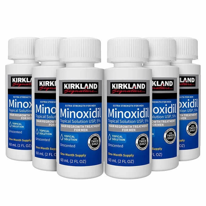 محلول ماینوکسیدیل رشد مجدد موی 5 درصد کرکلند Kirkland Minoxidil Topical Solution (6 عددی)